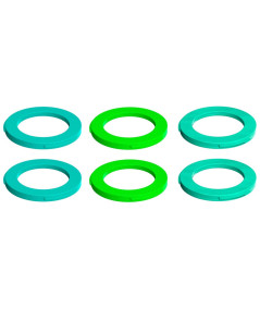 Kit Arandelas Piston Caliper Magura 2 Pistones Verde Cyan Menta