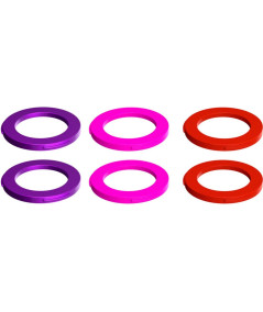Kit Arandelas Piston Caliper Magura 2 Pistones Violeta Rosa Rojo