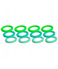 Kit Arandelas Piston Caliper Magura 4 Pistones Verde Cyan Menta